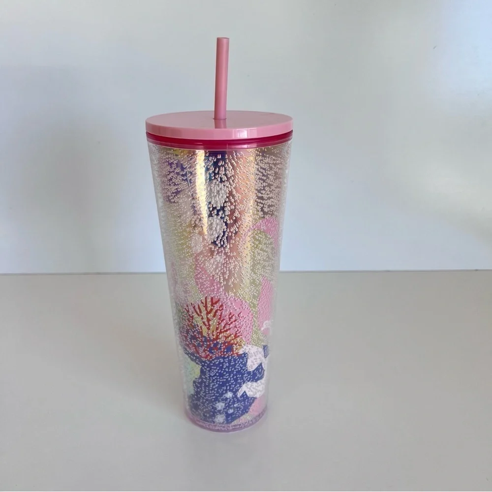 Starbucks 2021 Summer Coral Reef Bubble‎ Venti Tumbler 24oz